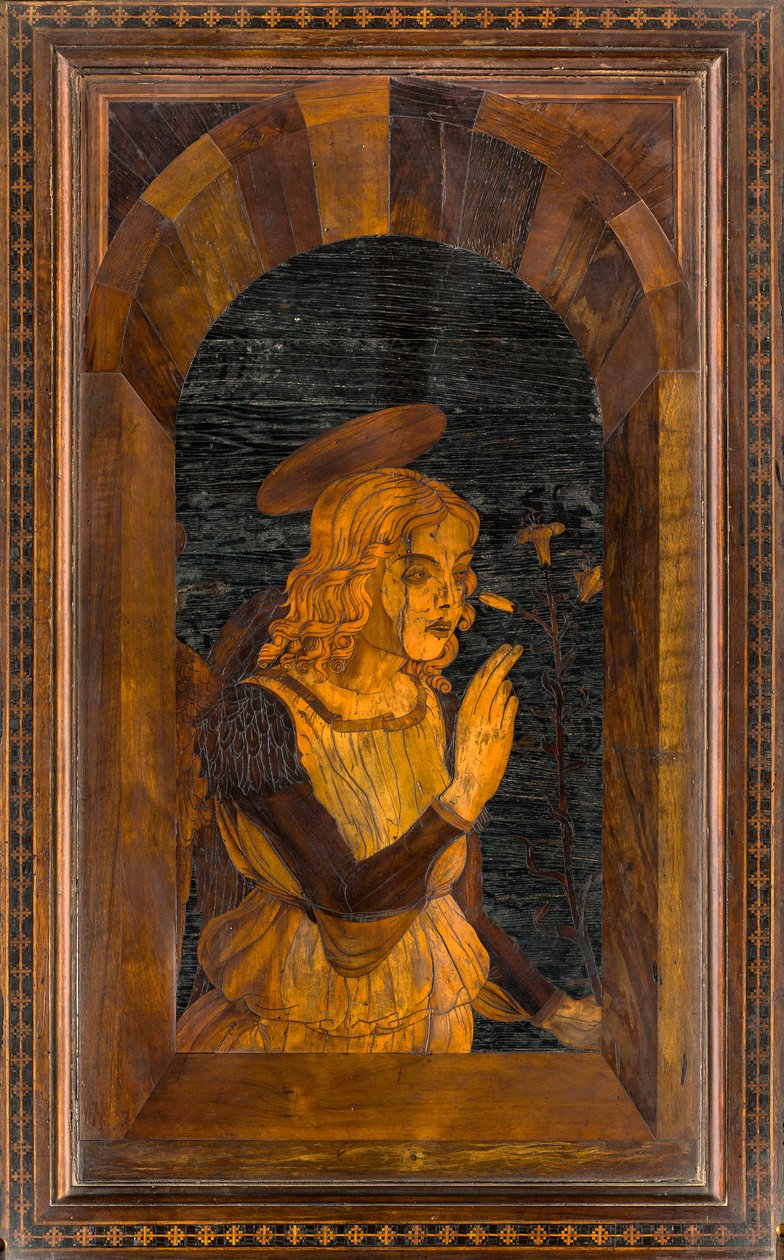 Lignaean Kanonikus Kórus, Giovanni Maria Platina intarzia 1484, Superior Stall alkotó: Giovanni Maria Platina