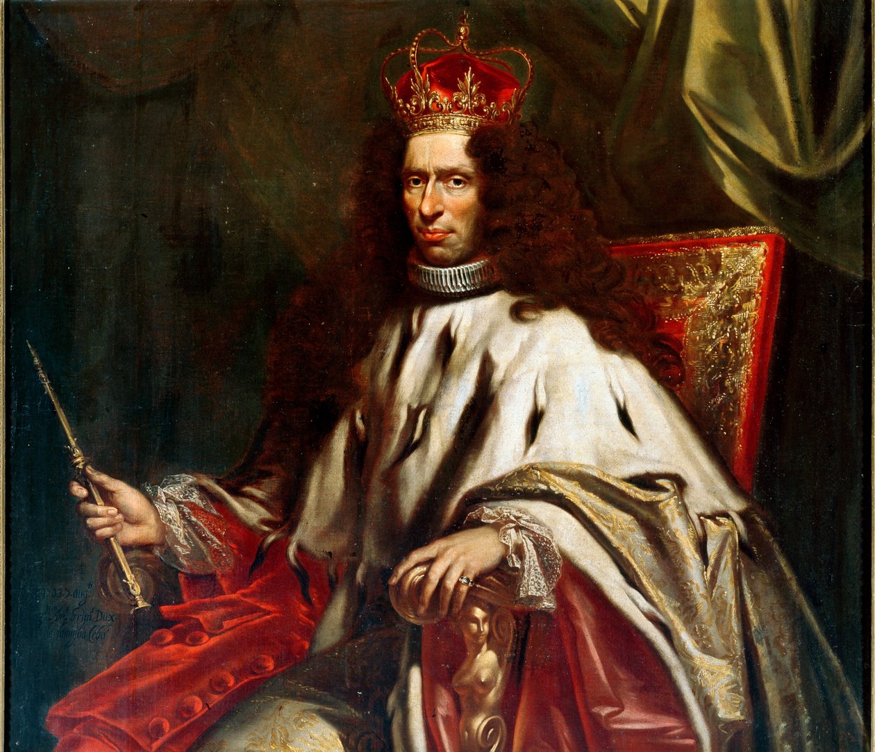 Antonio Grimaldi portréja, a gének dózse 1703-tól 1705-ig Giovanni Maria Delle Piane (1660-1745) festménye 1690-1691 V. 230x153 cm Magángyűjtemény egymásutánja Luigi Cattaneo Adorno alkotó: Giovanni Maria delle called Mulinaretto Piane