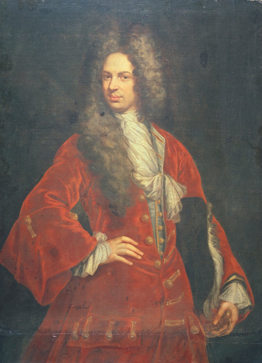 Gentleman portréja, Giovanni Maria Delle Piane, Mulinaretto néven ismert (1660-1745) alkotó: Giovanni Maria delle called Mulinaretto Piane