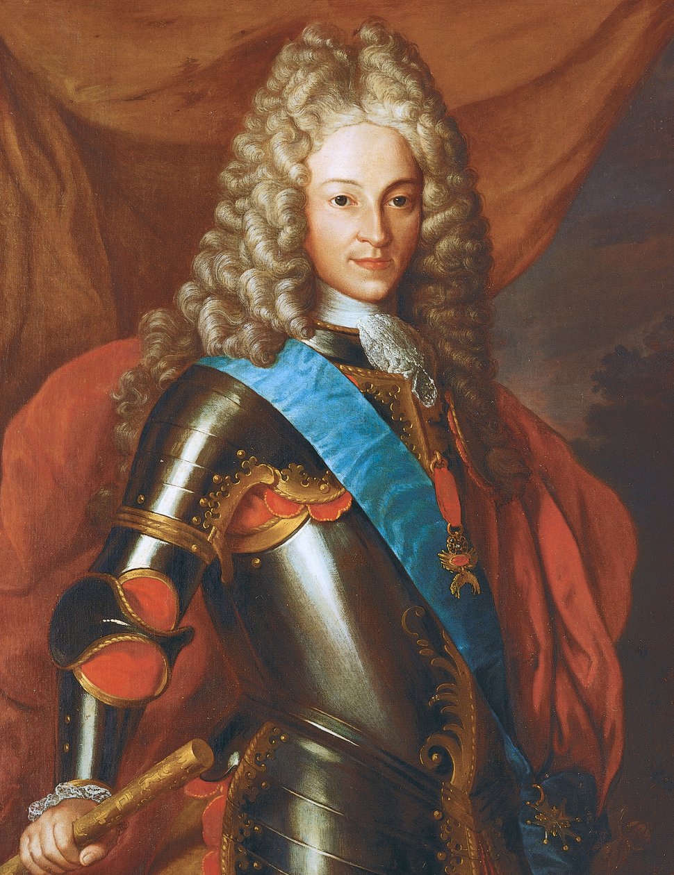 V. Fülöp spanyol portréja (Versailles alkotó: Giovanni Maria delle called Mulinaretto Piane