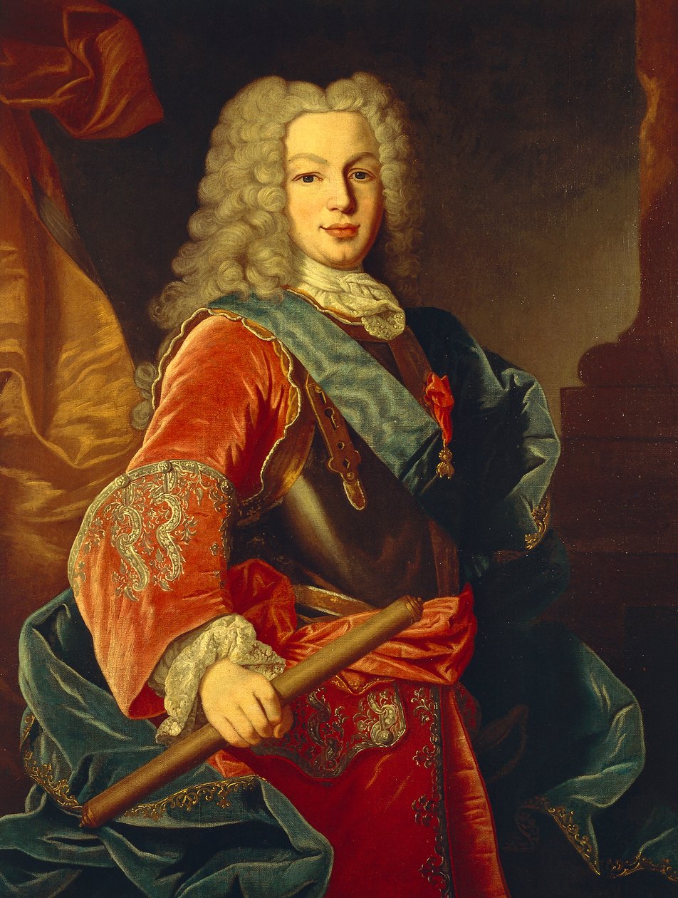 V. Fülöp spanyol portréja (Versailles alkotó: Giovanni Maria delle called Mulinaretto Piane