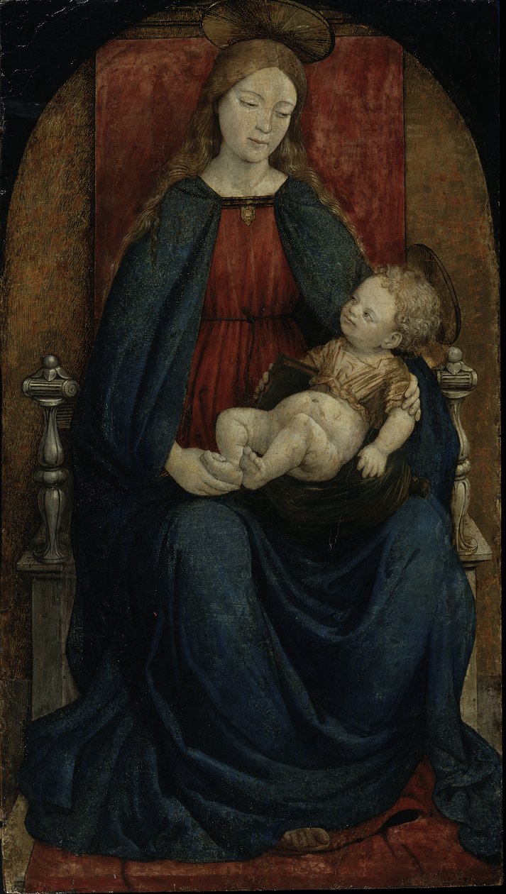 Szűz és gyermek, 1480 körül alkotó: Giovanni Martino Spanzotti
