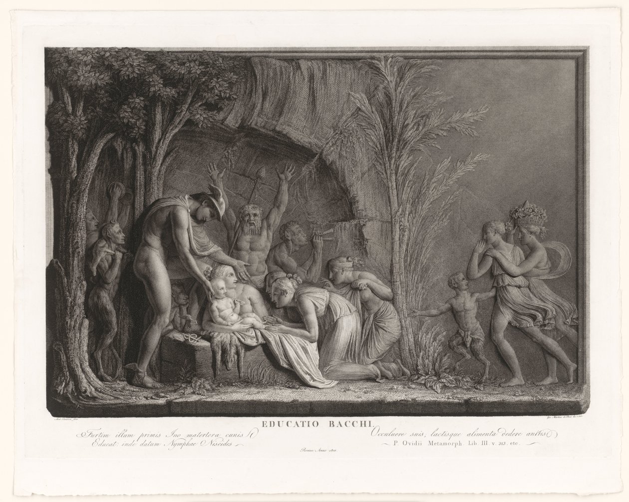 Bacchus nevelése alkotó: Giovanni Martino dei Boni