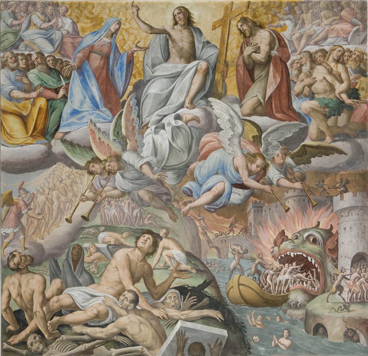 Utolsó ítélet, részlet, 1614 alkotó: Giovanni Mauro della Rovere