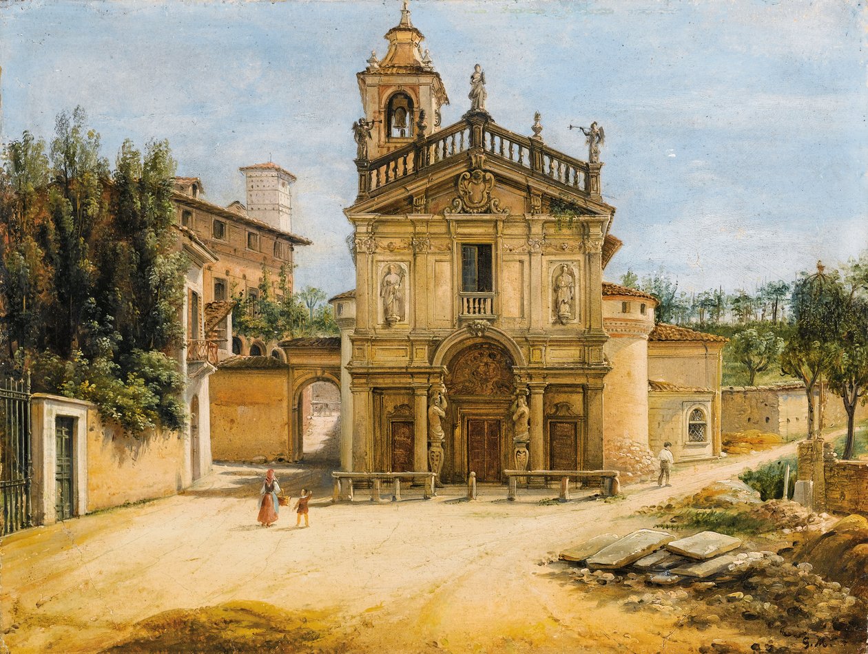 A Madonnina templom Pratoban, Varese alkotó: Giovanni Migliara