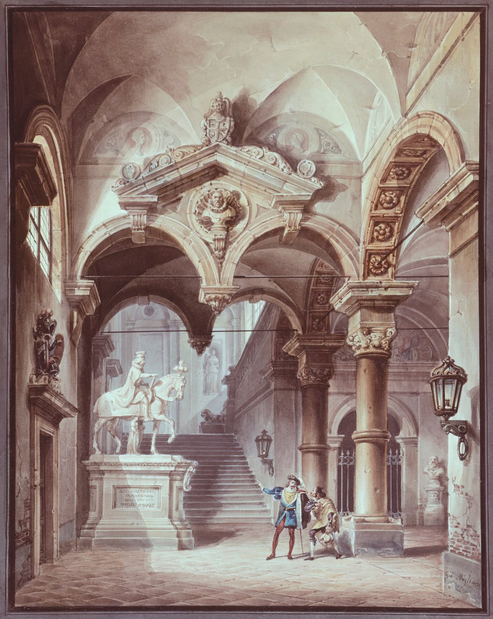 A Stone vendége, a sevillai gyakorlati joker, Giovanni Migliara (1785-1837) alkotó: Giovanni Migliara