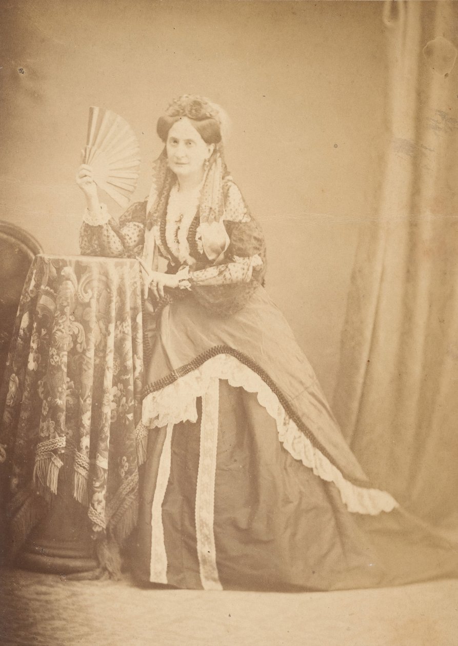 [La Comtesse a Table Holding Fannál], 1860-as évek. alkotó: Giovanni Morotti