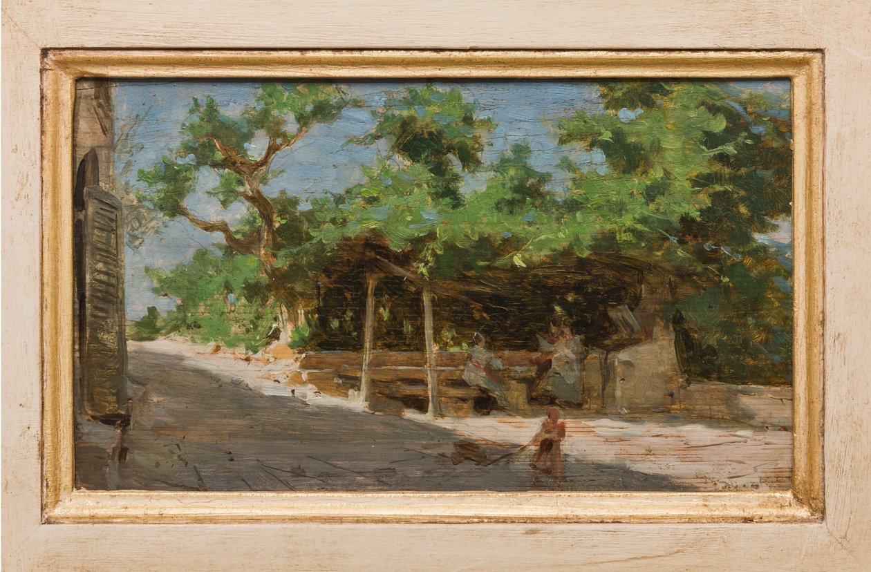 Pergola (olaj, vászon) alkotó: Giovanni Muzzioli