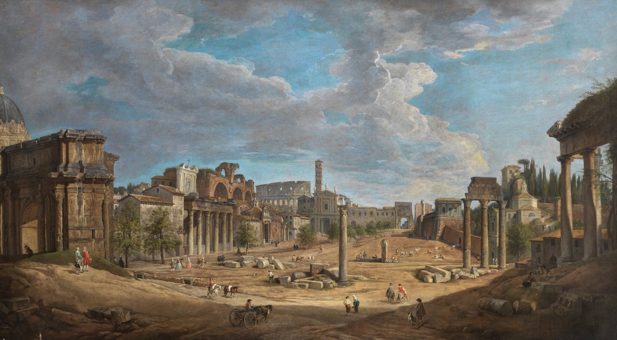 Giovanni Paolo Pannini Fórum Romban alkotó: Giovanni Paolo Panini