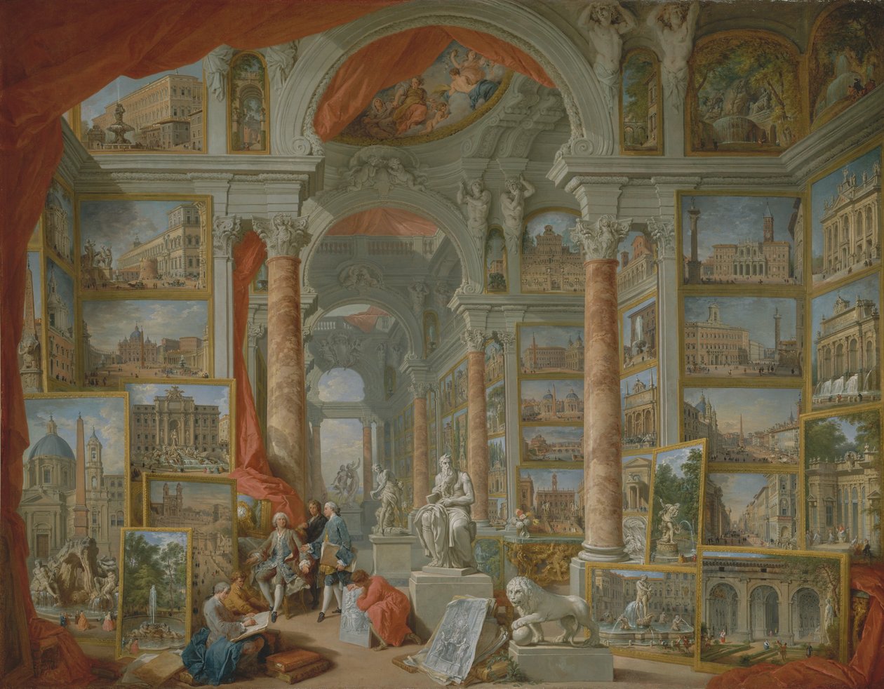 Modern Róma, 1757. alkotó: Giovanni Paolo Panini