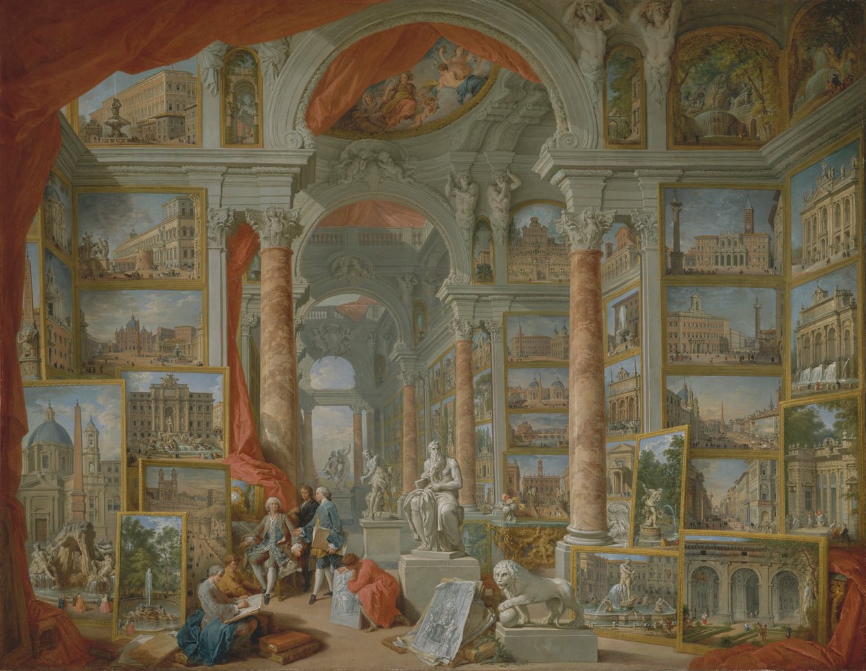 Képgaléria a modern Róma látképeivel alkotó: Giovanni Paolo Panini
