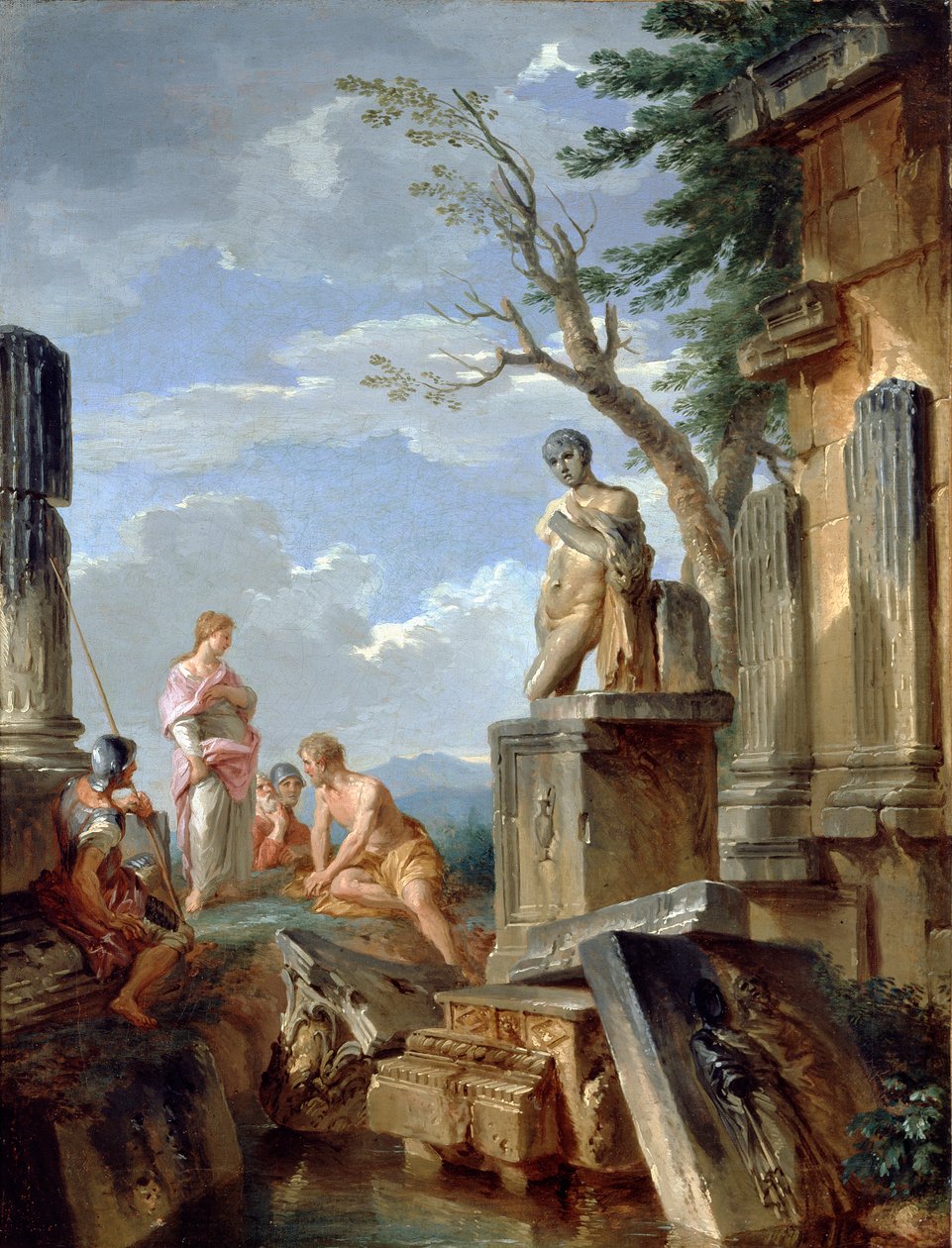 Romok szibillával és más figurákkal, c1720 alkotó: Giovanni Paolo Panini