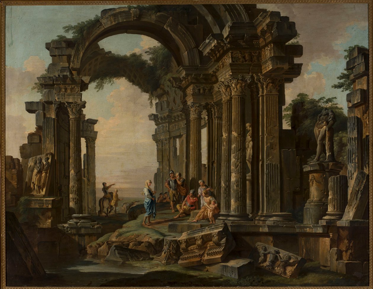Római romok alkotó: Giovanni Paolo Pannini