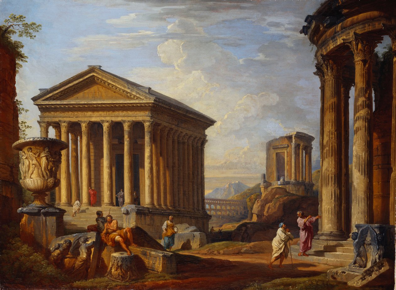 Klasszikus romok capriccioja, 1793 alkotó: Giovanni Paolo Pannini