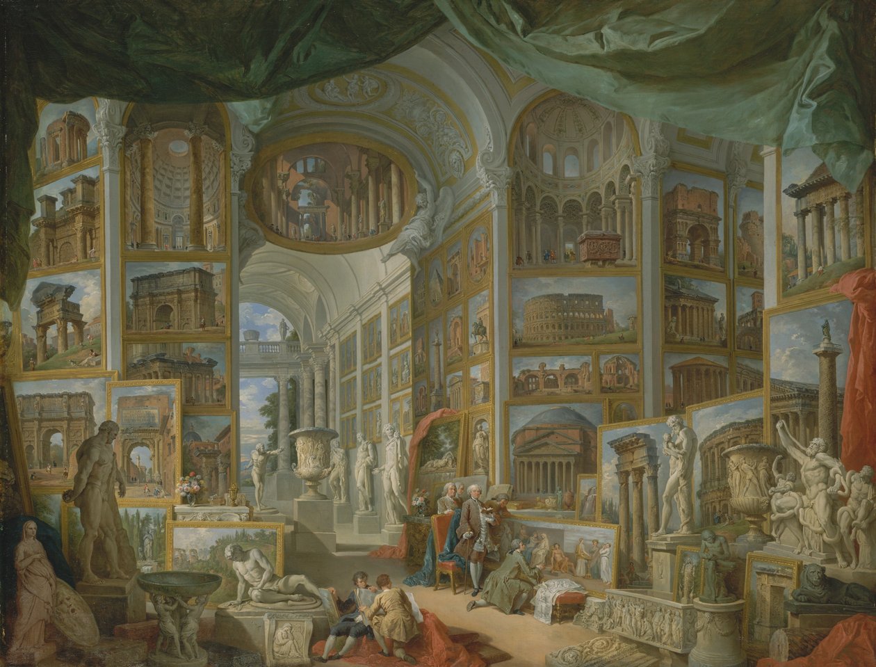 Ókori Róma, 1757. alkotó: Giovanni Paolo Pannini