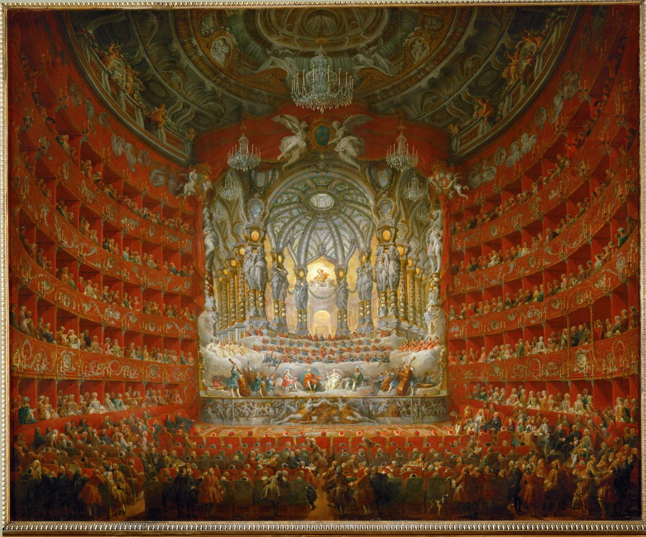 Zenés ünnepség ... alkotó: Giovanni Paolo Pannini or Panini