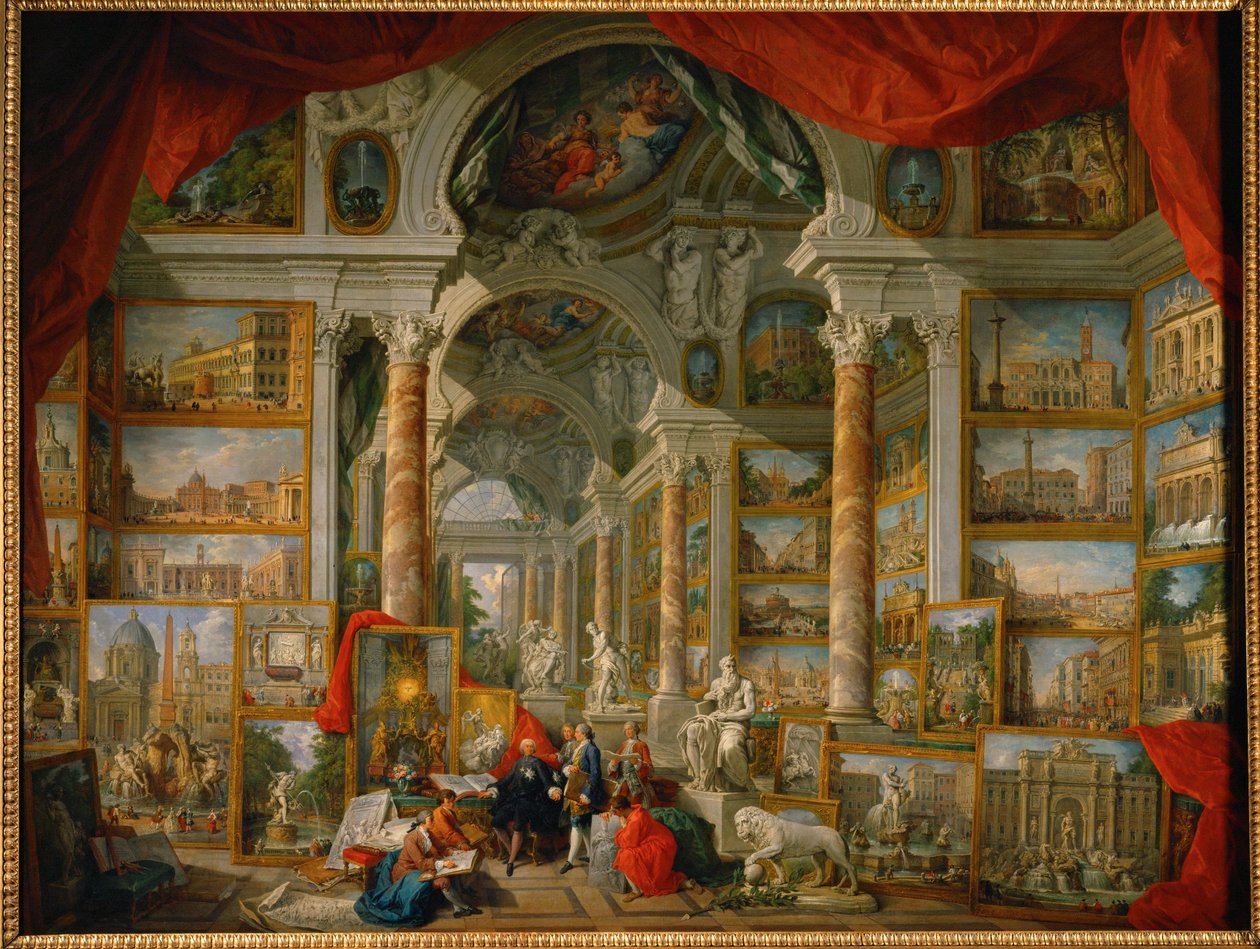 Galéria a modern Róma nézeteiről ... alkotó: Giovanni Paolo Pannini or Panini