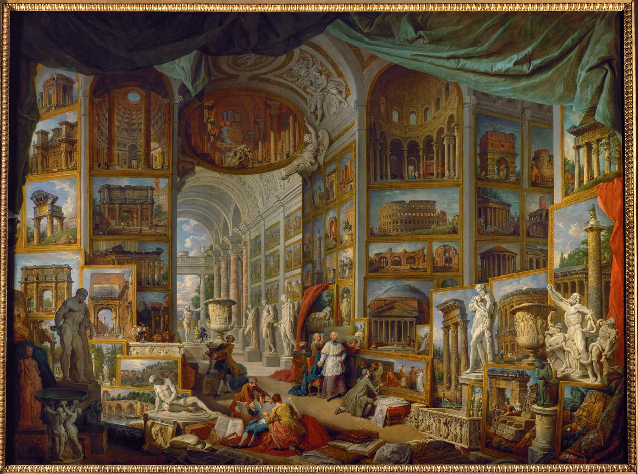 Galéria az ókori Róma nézeteiről ... alkotó: Giovanni Paolo Pannini or Panini