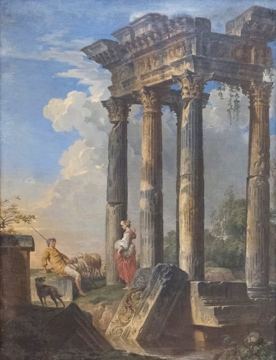 Romok pásztorokkal alkotó: Giovanni Paolo Pannini