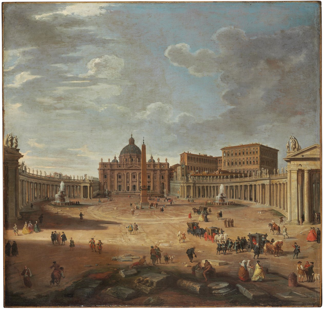 Kilátás a Szent Péter térre, Róma alkotó: Giovanni Paolo Pannini