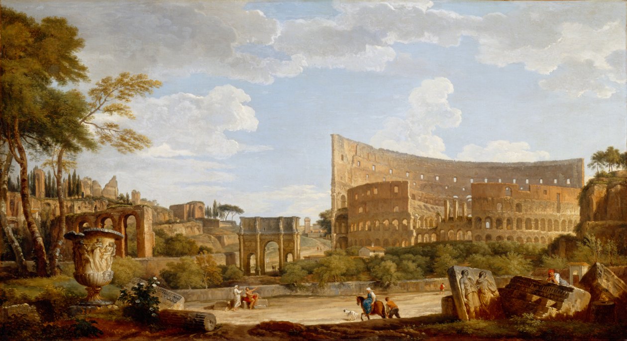 Kilátás a Colosseumra alkotó: Giovanni Paolo Pannini