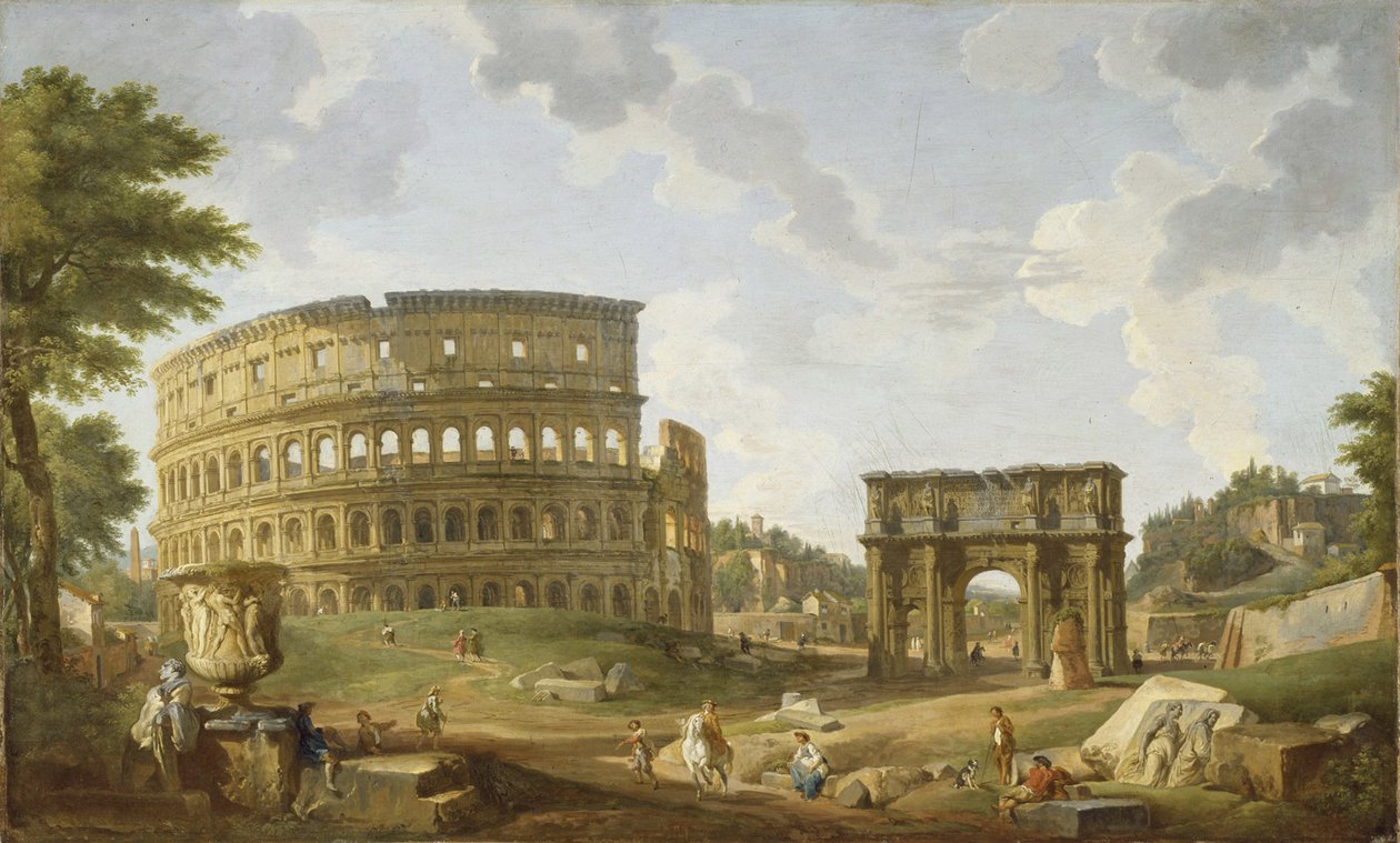 Kilátás a Colosseumra, 1747 alkotó: Giovanni Paolo Pannini