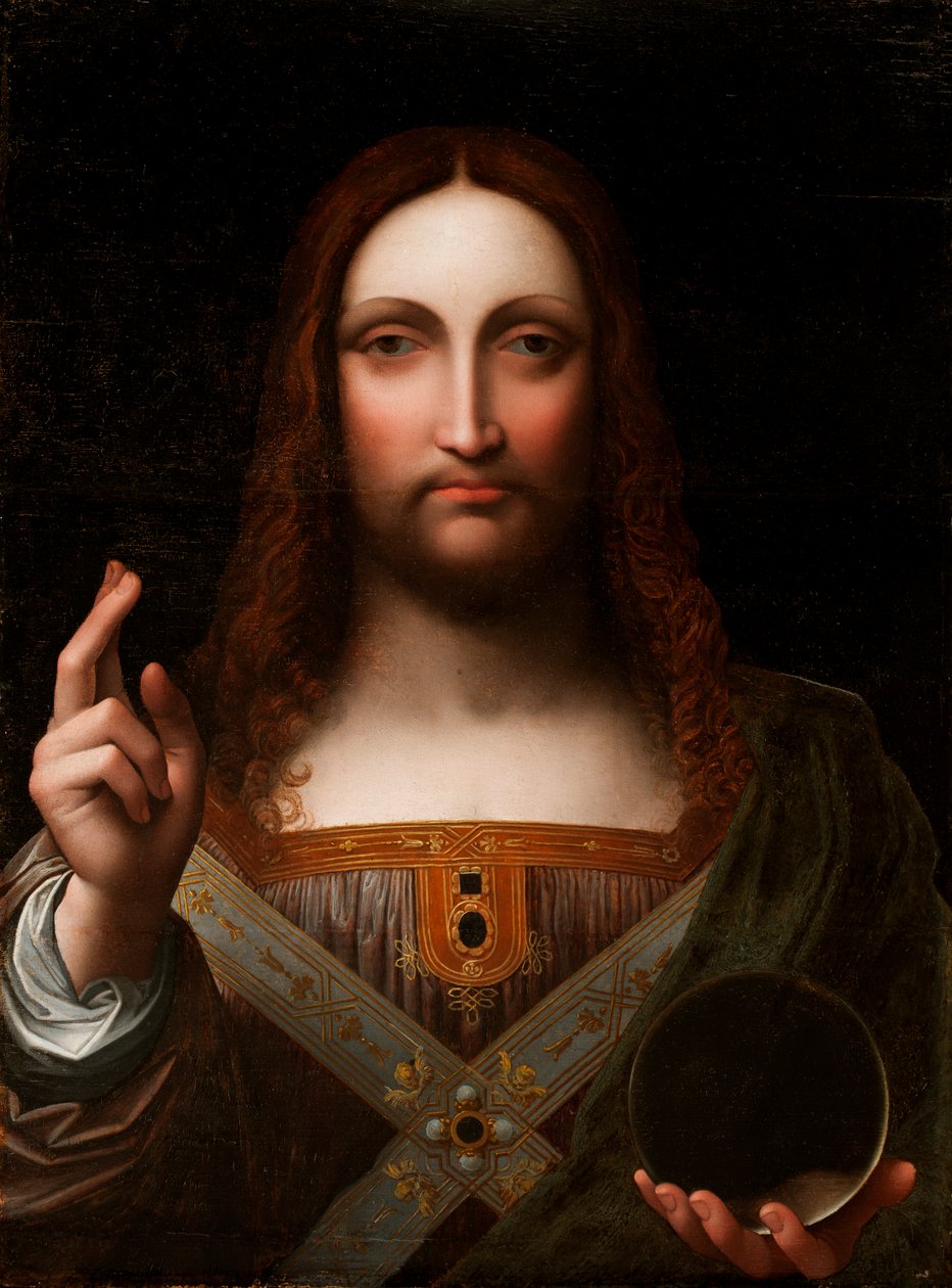 Cristo Salvator Mundi (olaj falemezre) alkotó: Giovanni Pietro Rizzoli Giampietrino