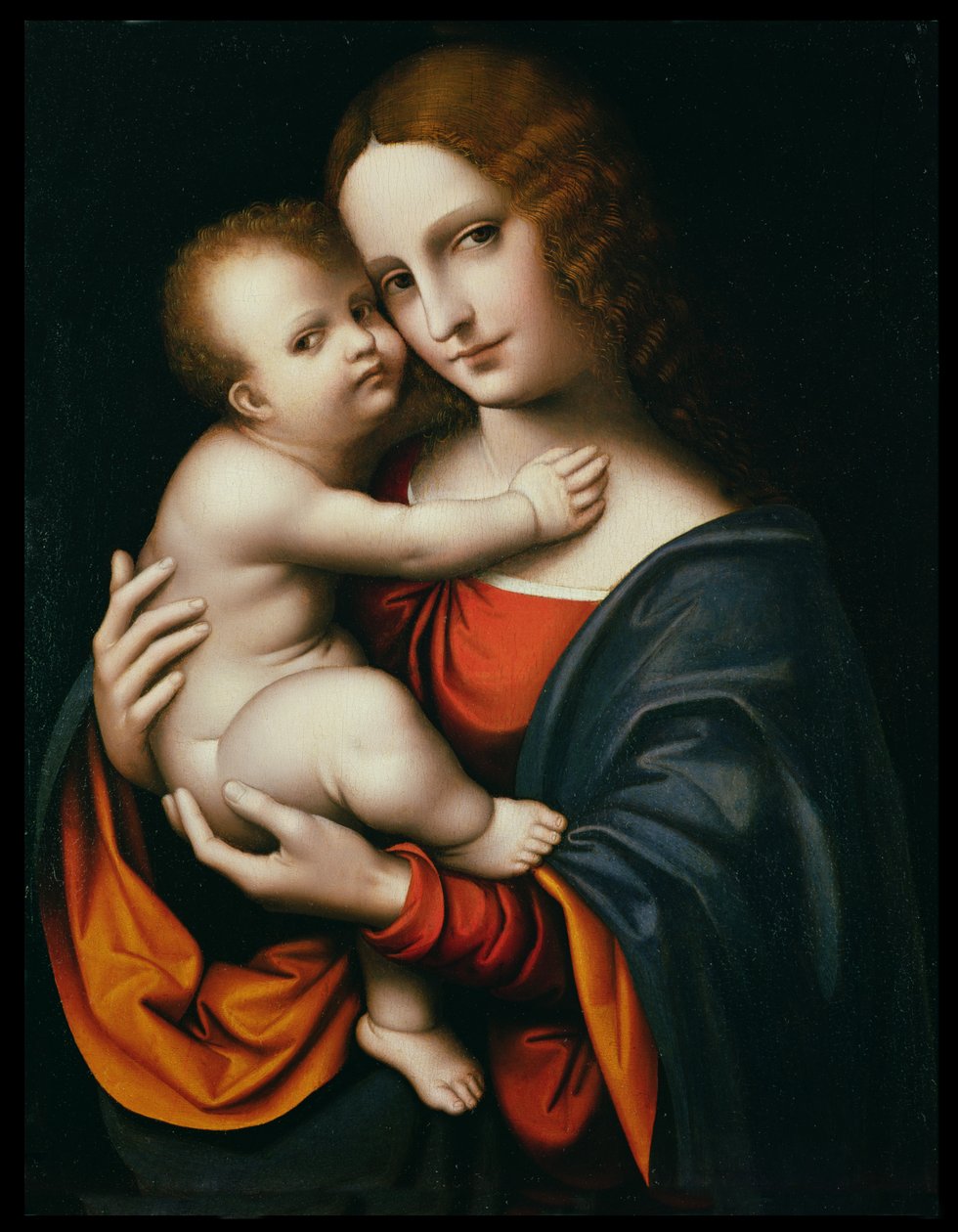 Madonna és gyermek (olaj a panelen) alkotó: Giovanni Pietro Rizzoli Giampietrino