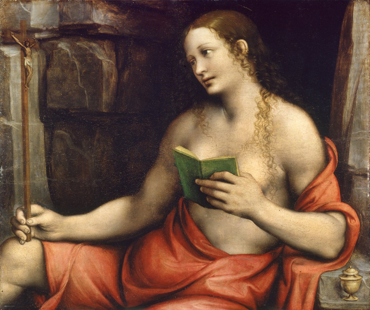 Bűnbánó Szent Mária Magdolna, 1520 körül (olaj, tábla) alkotó: Giovanni Pietro Rizzoli Giampietrino