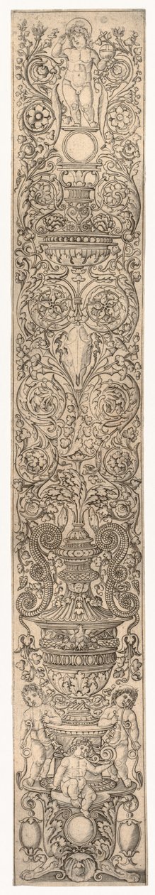Három gyerek kürtöt fúj, c. 1505-1512. alkotó: Giovanni Pietro da Birago
