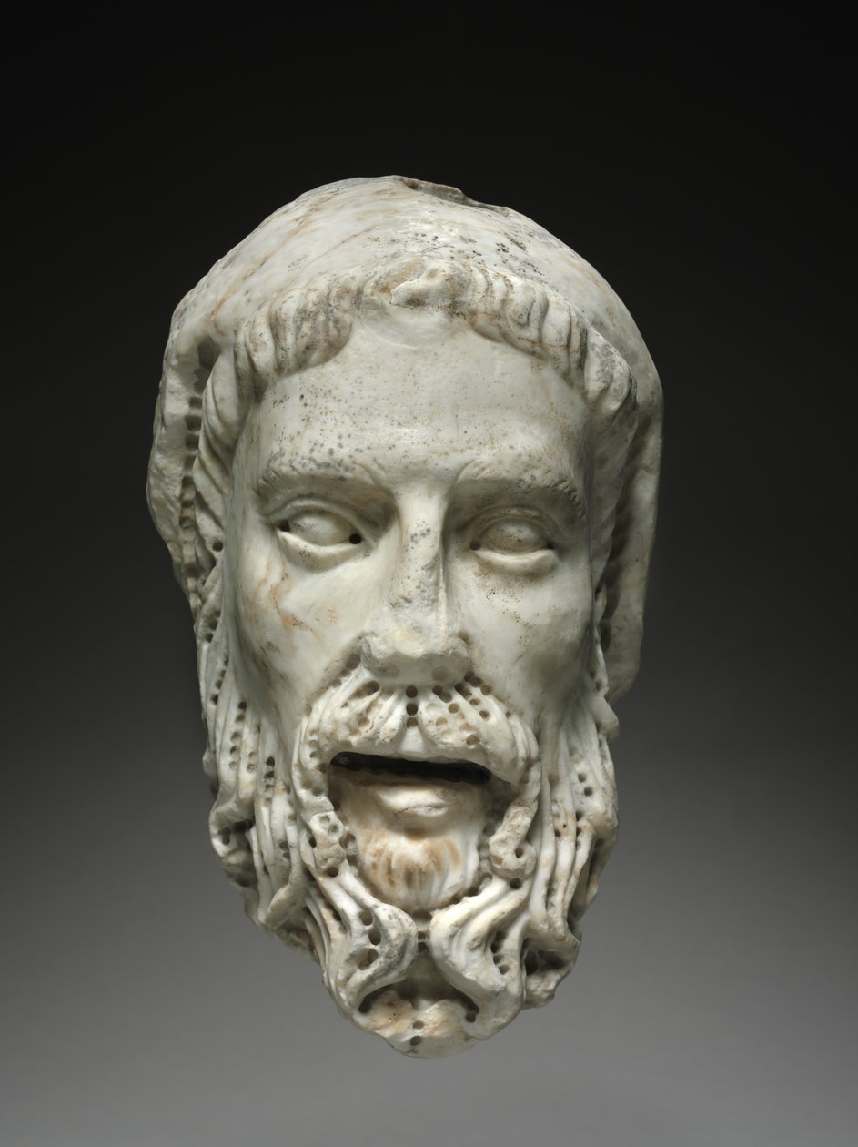 Egy próféta feje, 1300-1325 körül alkotó: Giovanni Pisano