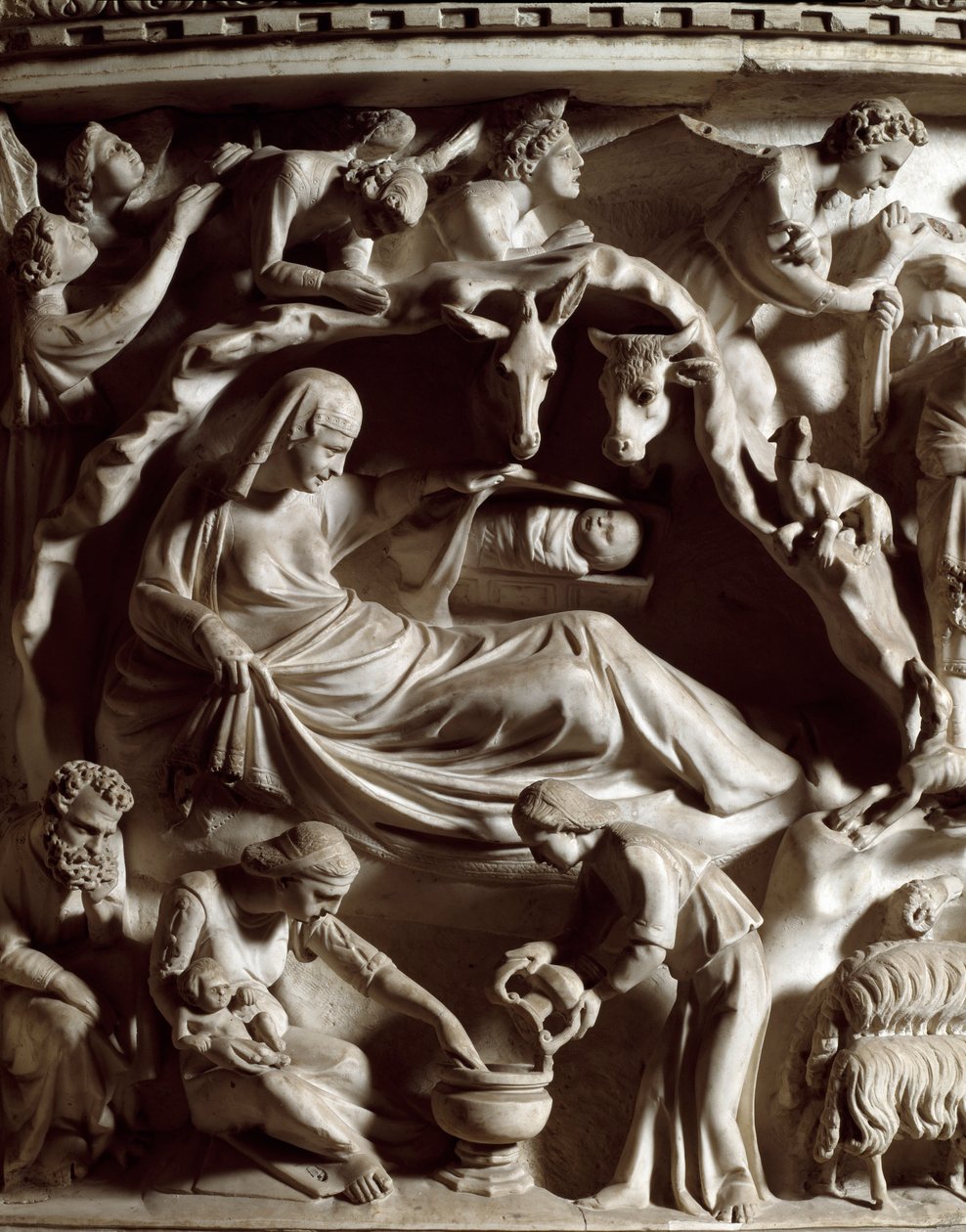 Betlehem, részlet alkotó: Giovanni Pisano