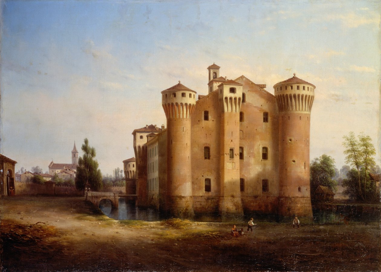 Sforzesco kastély Valeggio Nomellinában alkotó: Giovanni Renica