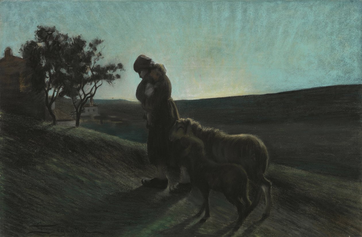 Le due madri A két anya, 1884-1886. alkotó: Giovanni Segantini