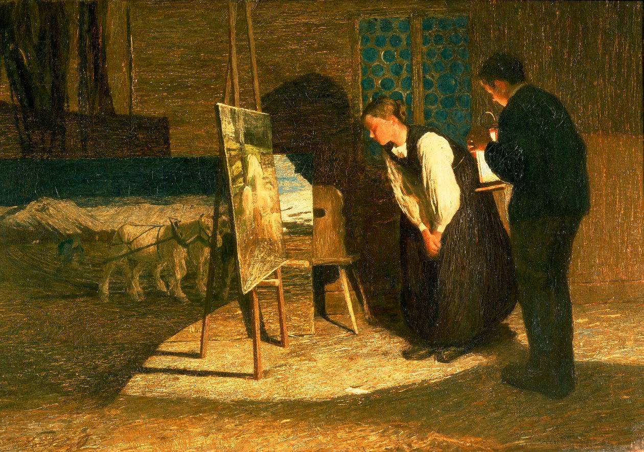 Saját modelljeim (olaj, vászon) alkotó: Giovanni Segantini