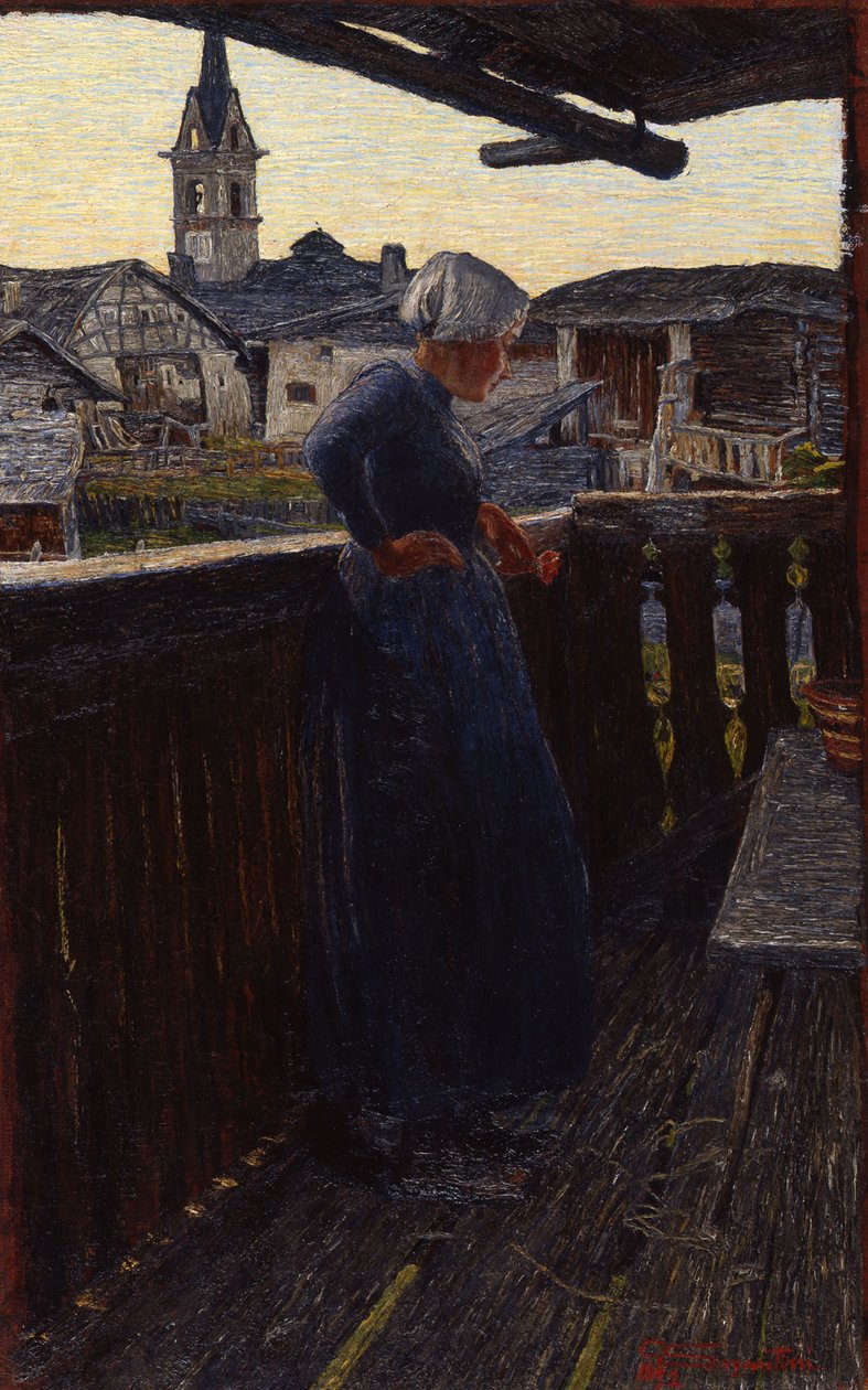 Az erkélyen, 1892. alkotó: Giovanni Segantini