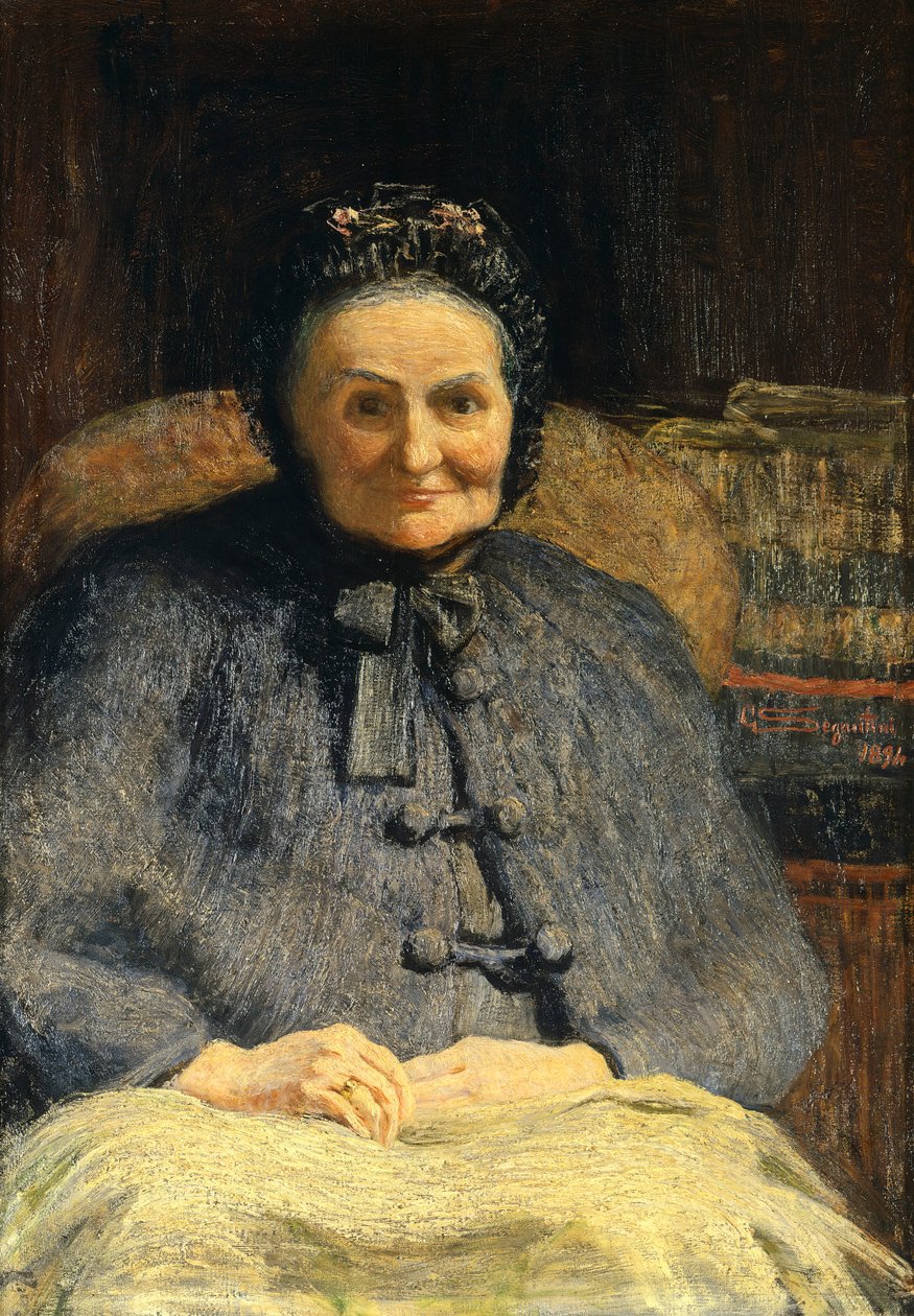 Casiraghi Oriani asszony portréja, Giovanni Segantini (1858-1899) alkotó: Giovanni Segantini