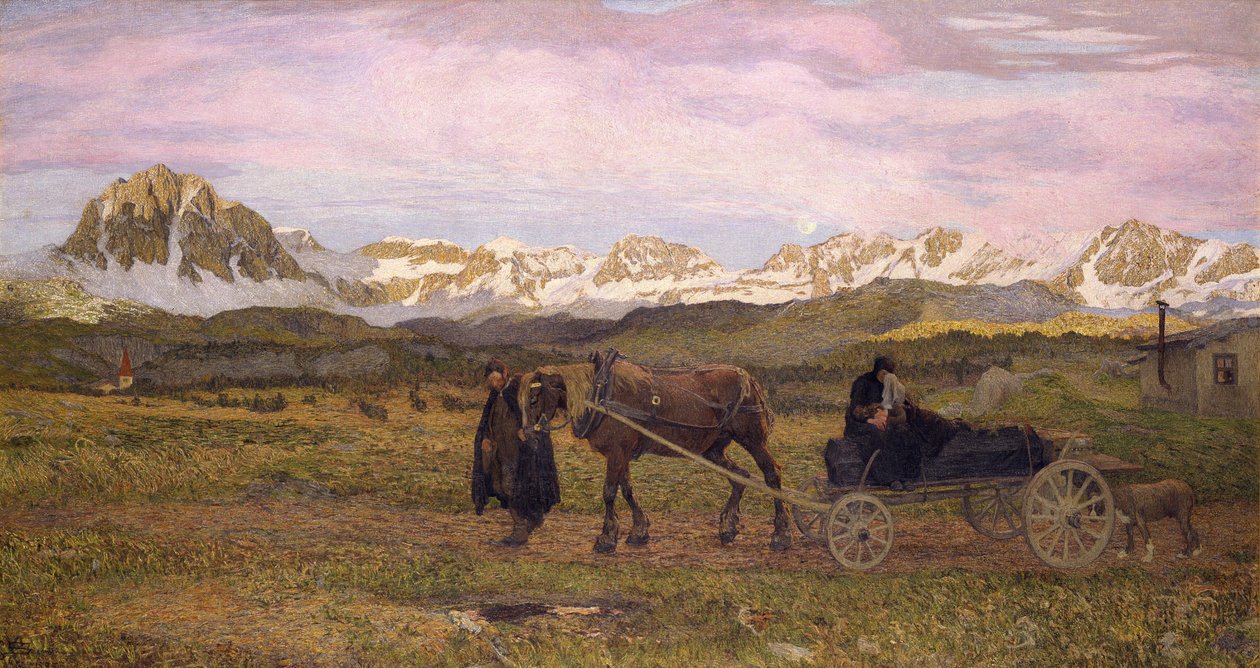 Visszatérés a hazába alkotó: Giovanni Segantini