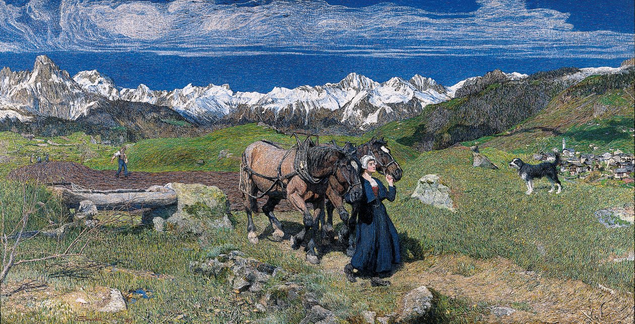 Tavasz az Alpokban, 1897 alkotó: Giovanni Segantini