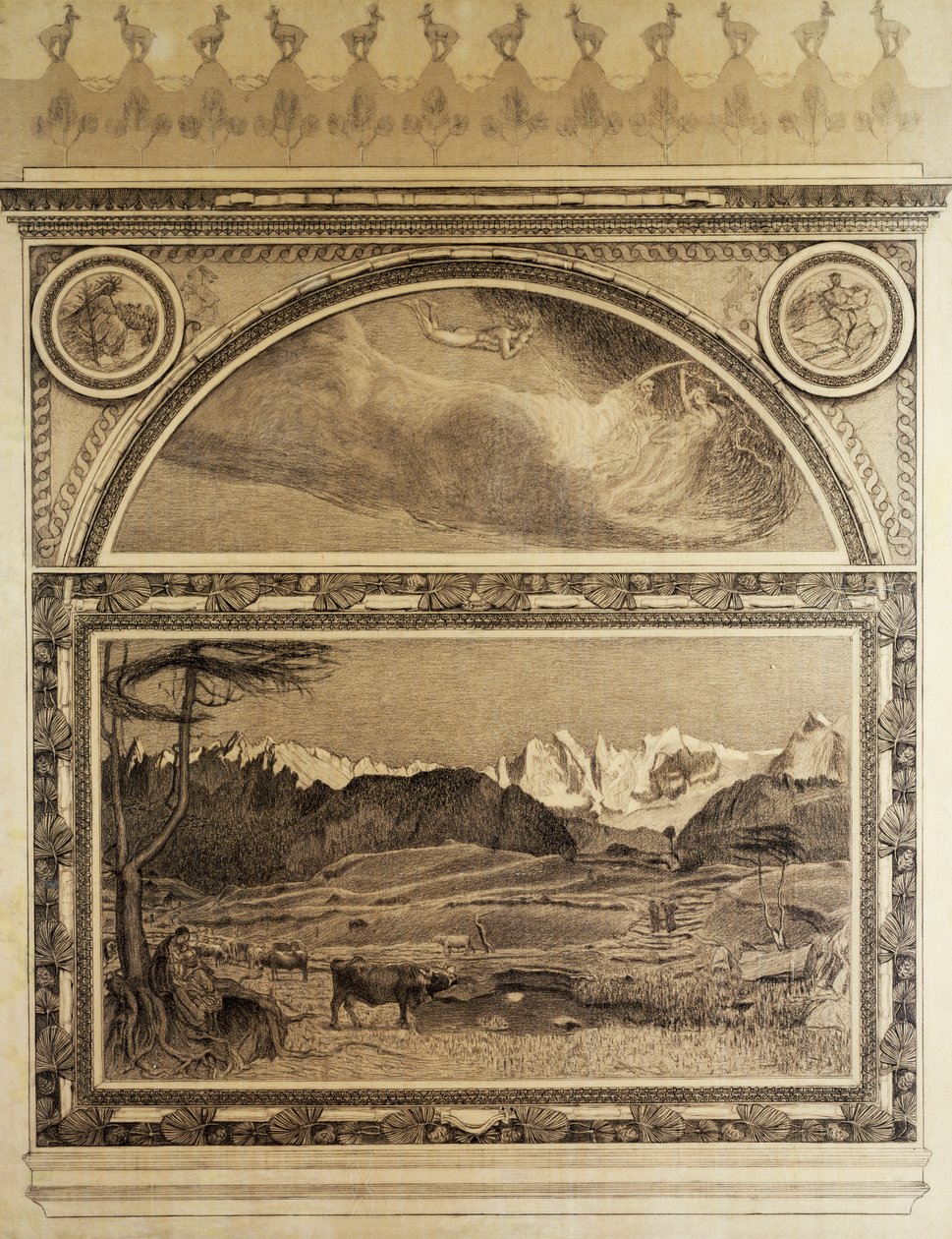 Tanulmány az Alpok Triptichonjához, Élet alkotó: Giovanni Segantini