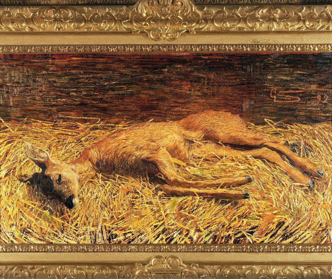 Svájc, Saint Moritz, döglött őz alkotó: Giovanni Segantini