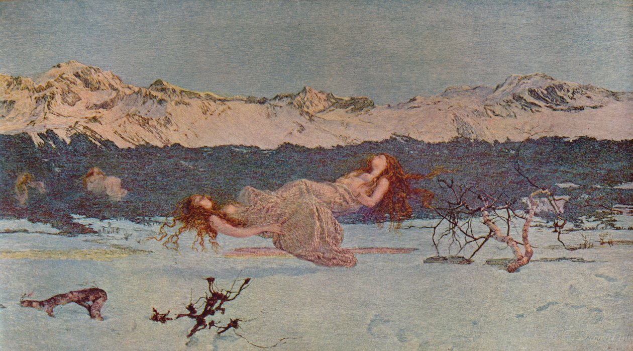 A luxus büntetése, 1891 1935 alkotó: Giovanni Segantini