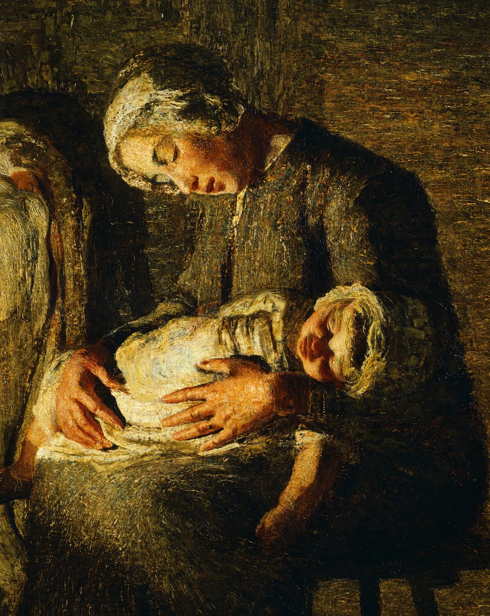 A két anya, Giovanni Segantini, részlet alkotó: Giovanni Segantini