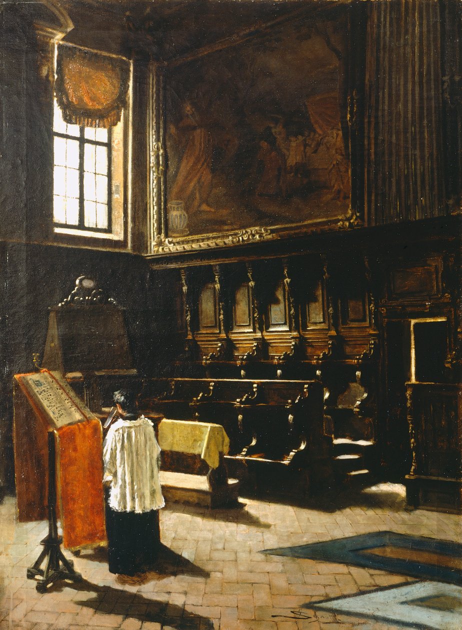 A milánói Szent Antal templom kórusa alkotó: Giovanni Segantini