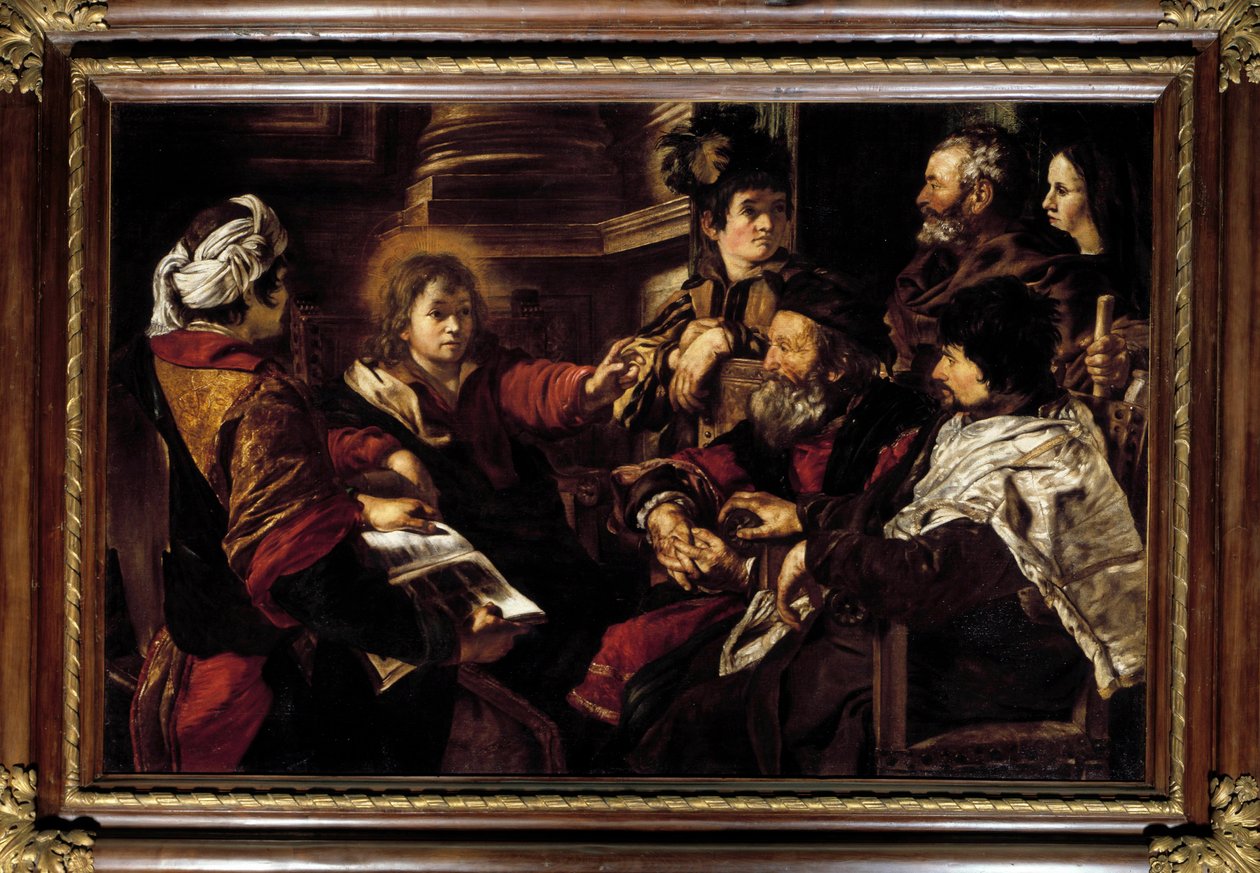 Giovanni Serodine (1600-1630) Krisztus és az orvosok festménye, 17. század V. 1,45x2,24 m Párizs, Musee du Louvre alkotó: Giovanni Serodine