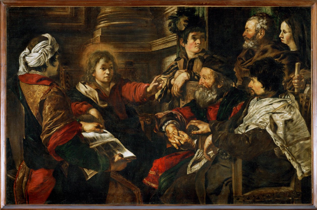 Jesus parmi les docteurs - Jézus az orvosok között ... alkotó: Giovanni Serodine