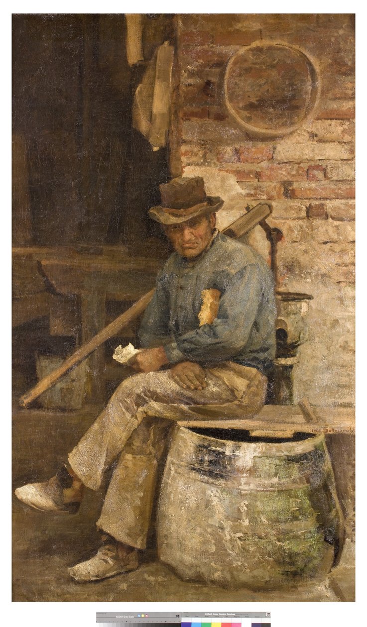 Kőműves, 1891 alkotó: Giovanni Sottocornola