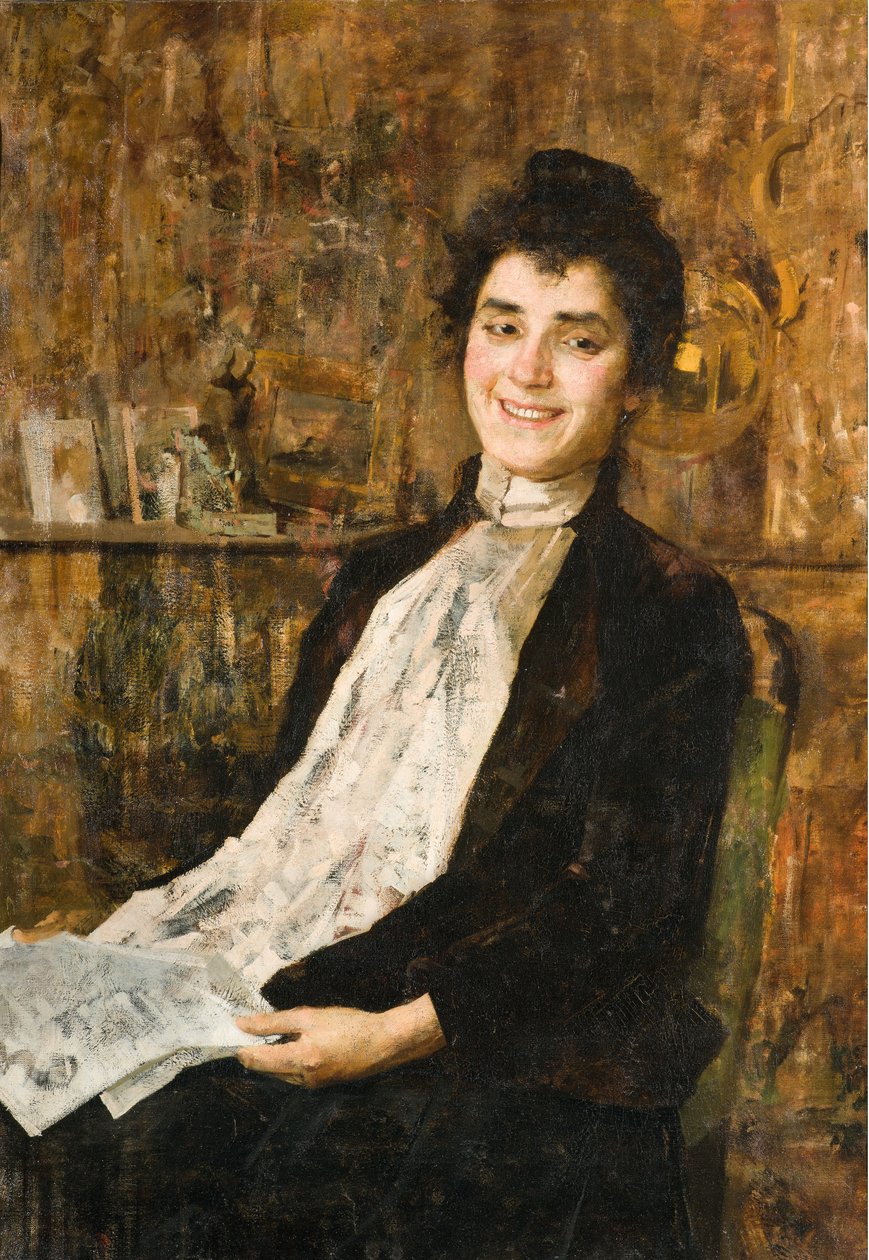 Feleségének Luisa portréja alkotó: Giovanni Sottocornola