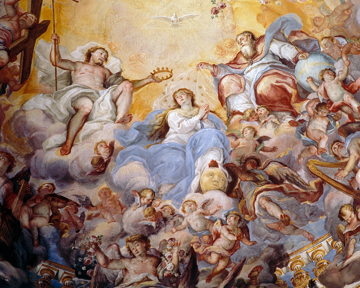 Szűzanya koronázása, 1725 alkotó: Giovanni Tuccari