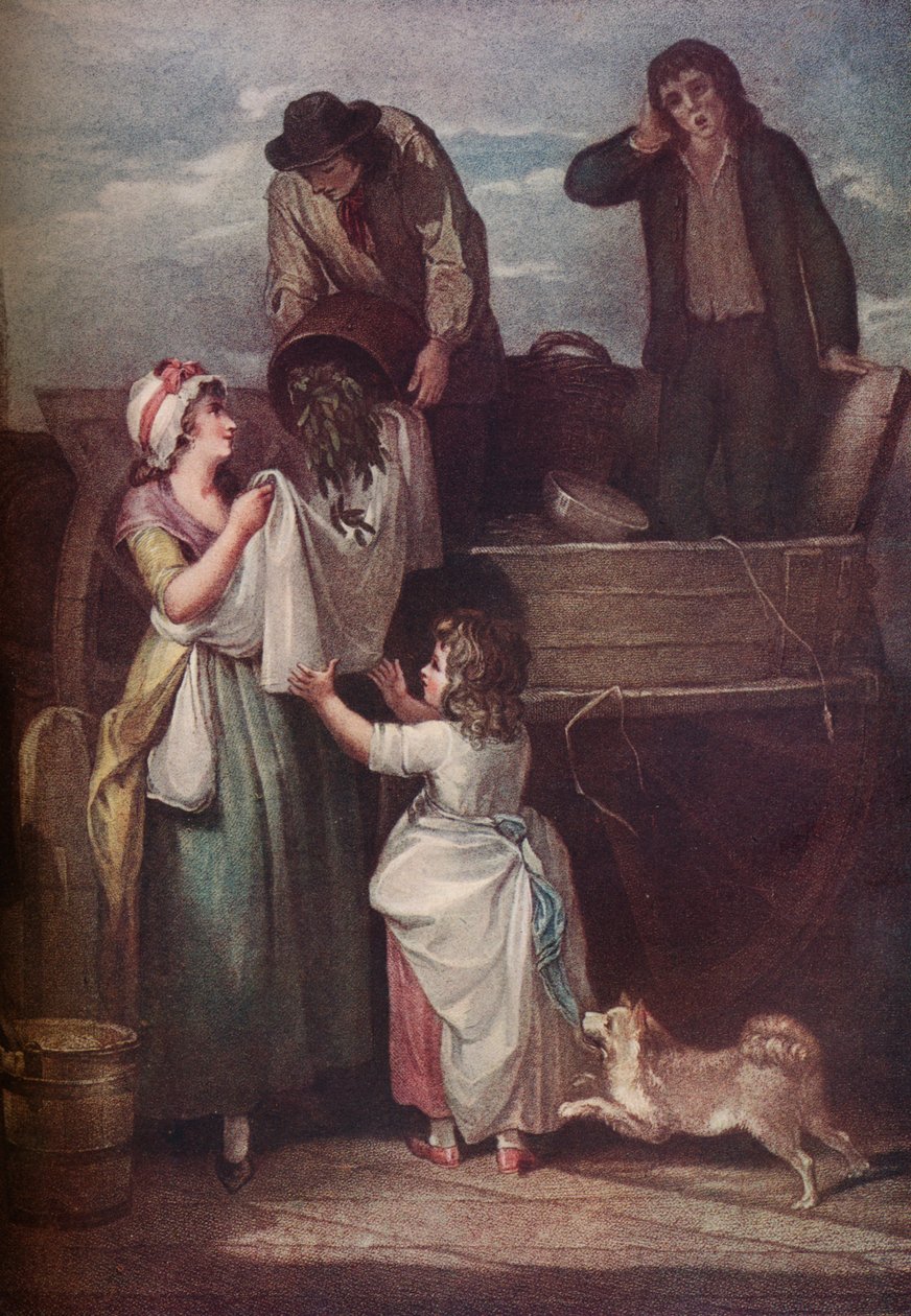 Cries of London: Fresh Gathered Peas Young Hastings, 1795, 1917 alkotó: Giovanni Vendramini